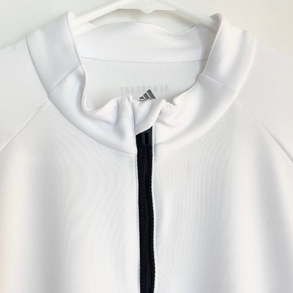 NWOT Adidas Club Mid-layer 1/4 Zip Long Sleeve Women - White, Black size M - Picture 8 of 11